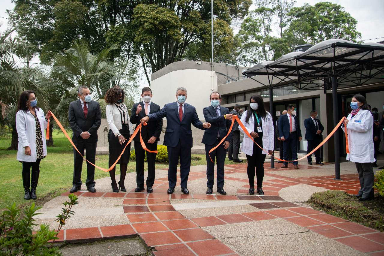 El presidente Iván Duque entregó el nuevo laboratorio antidopaje. 