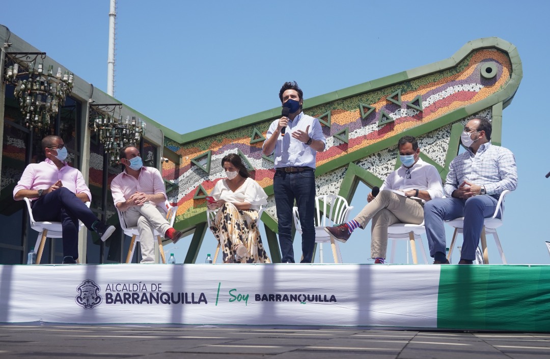 El Alcalde de Barranquilla, Jaime Pumarejo.