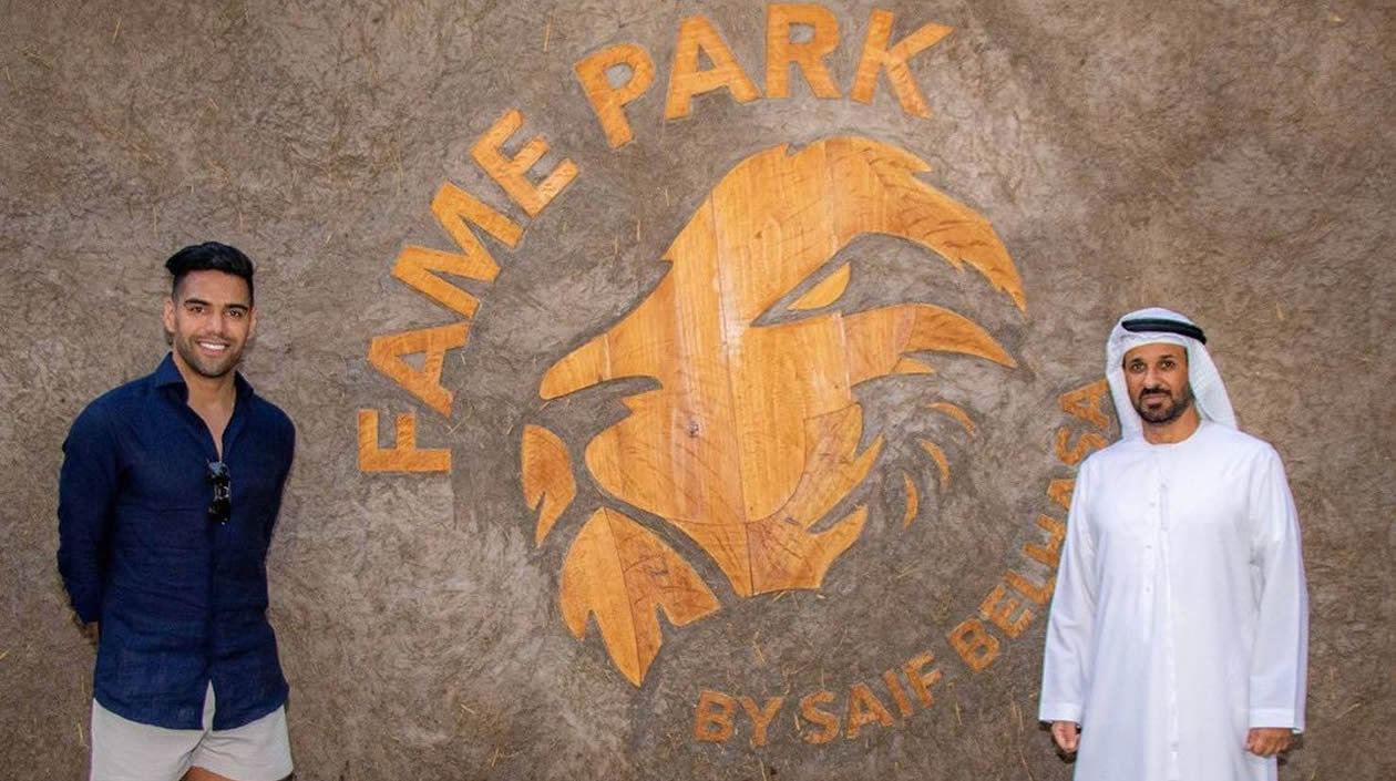 Falcao García atendió la invitación del Fame Park de Emiratos Árabes Unidos. 