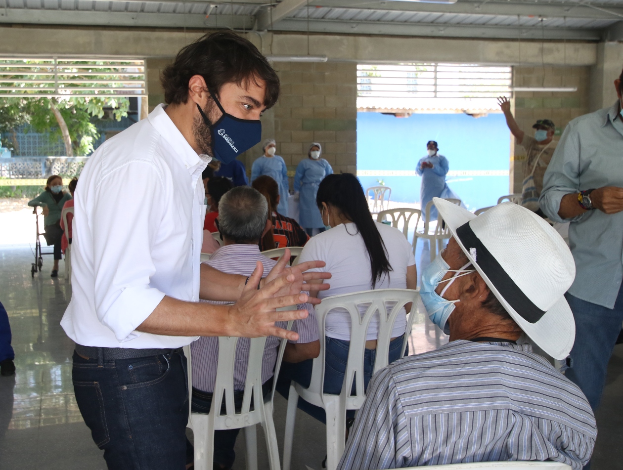 El Alcalde de Barranquilla, Jaime Pumarejo.