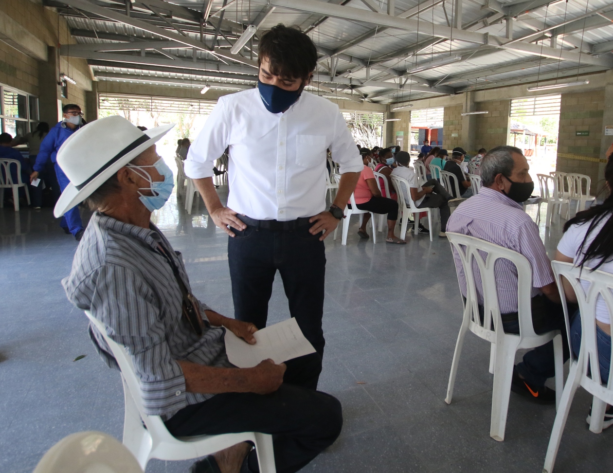 El Alcalde de Barranquilla, Jaime Pumarejo.