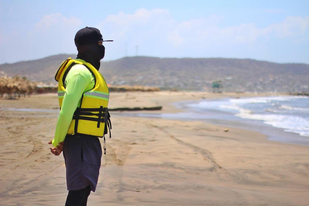 Controles en las playas.