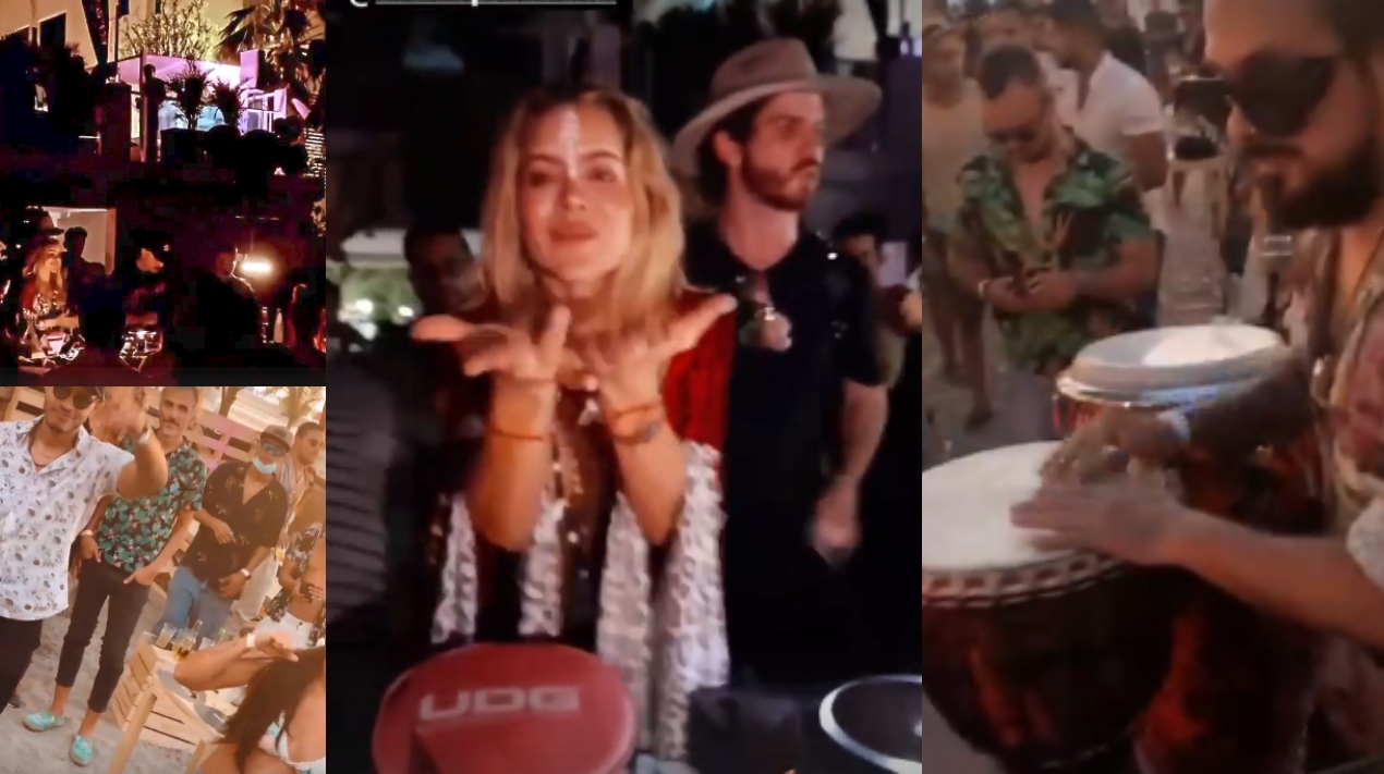 Redes sociales Natalia París Natalia París en Covid-rumba en Cartagena.