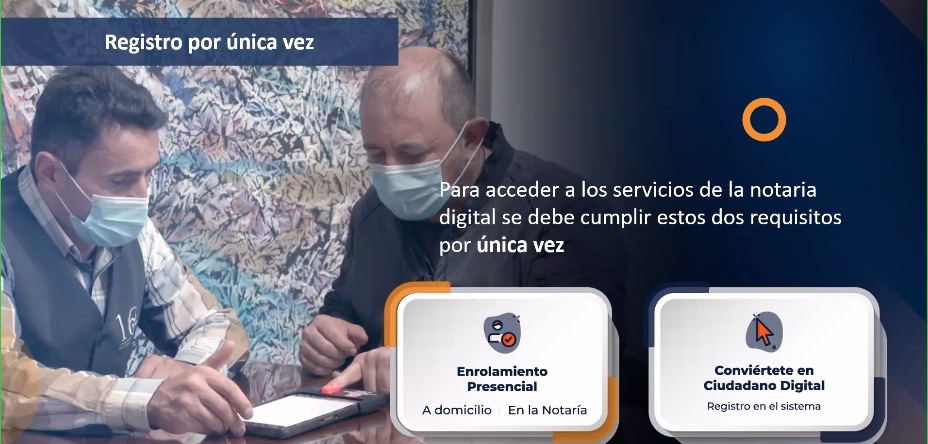 Enrolamiento para acceder a la virtualidad.