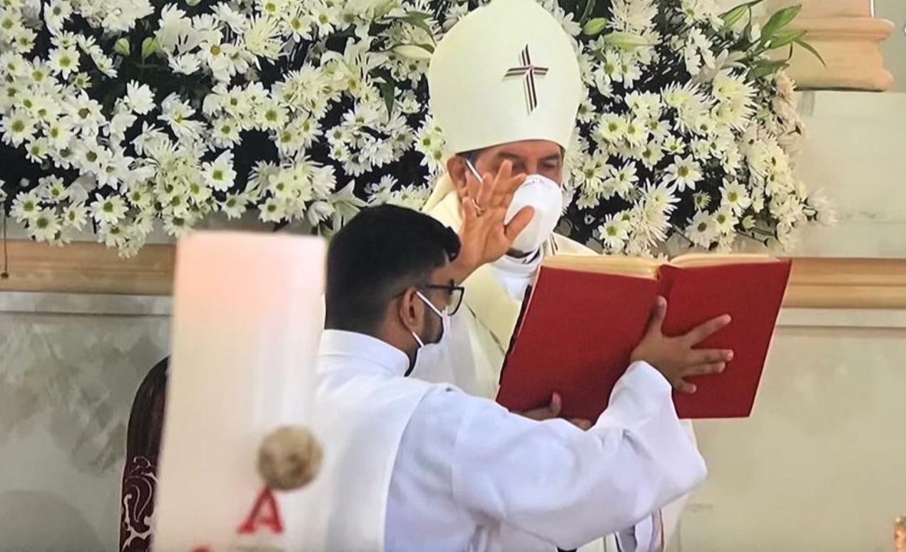 En la foto, monseñor Pablo Salas, arzobispo de Barranquilla.