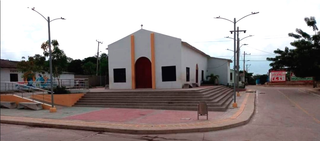 Plaza principal del corregimiento de Carreto (Candelaria).