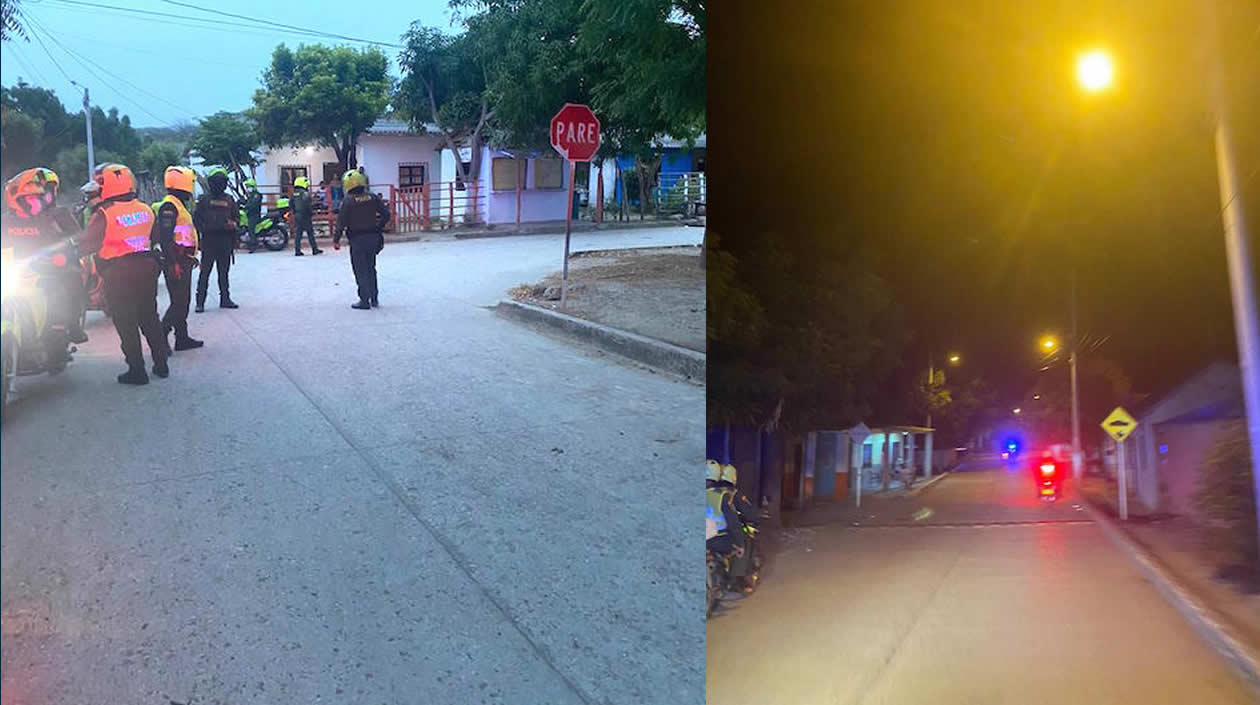 Operativos de la Policía en Juan de Acosta.