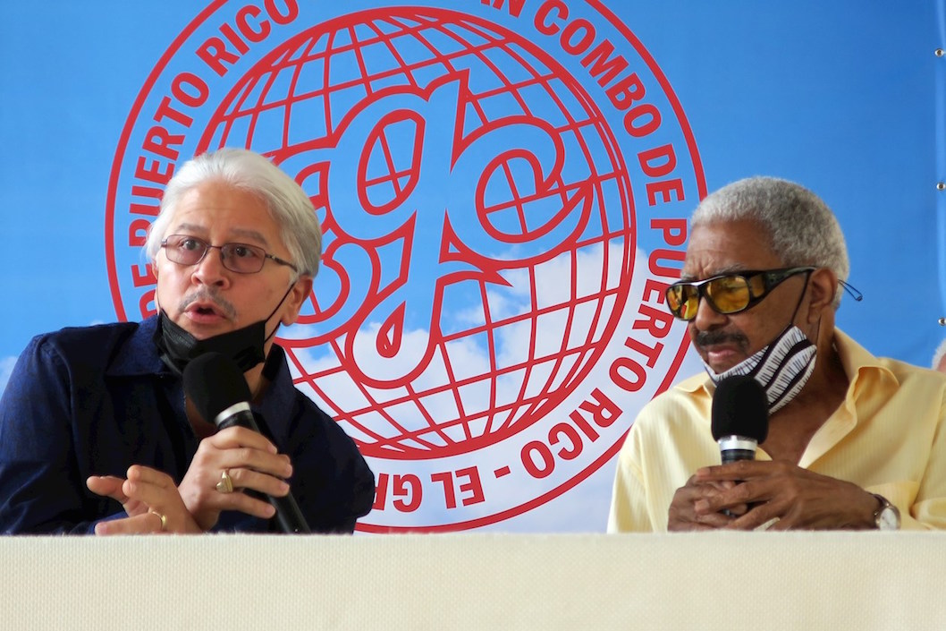 El pianista Willie Sotelo y Rafael Ithier.