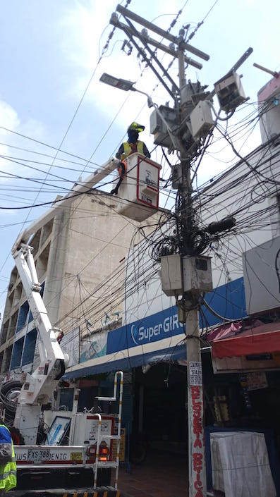 Desconexión de la energía hurtada.