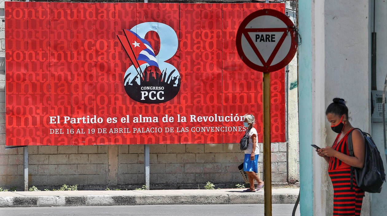 Sede del encuentro del Partido Comunista.