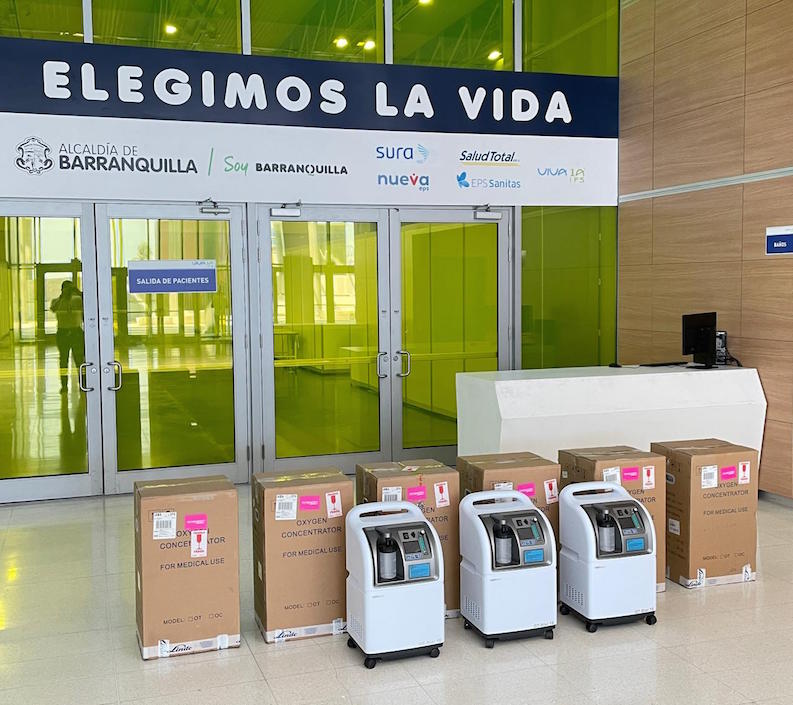 Los concentradores en el  'Puerta de Oro'.