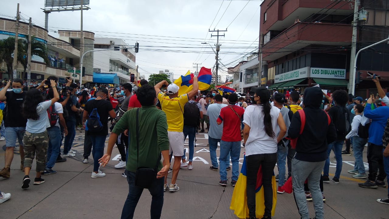 Imagen de la marcha estudiantil.