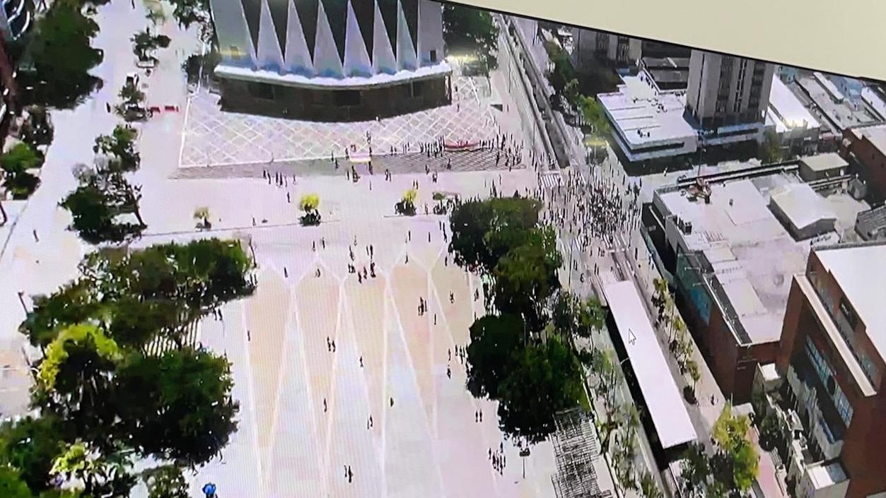 La Plaza de la Paz, escenario del vandalismo y saqueos.