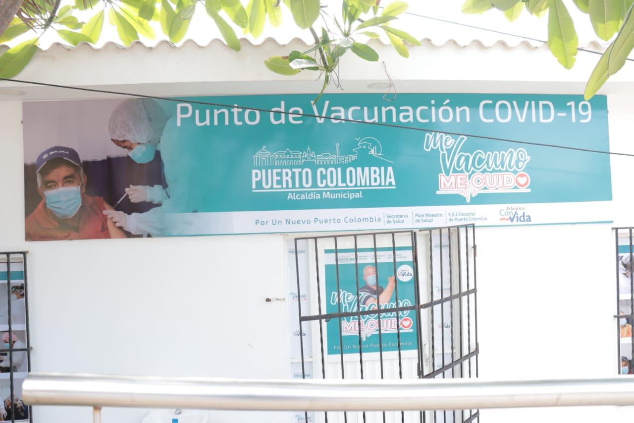 Alcaldía de Puerto Colombia Punto de vacunación Covid-19