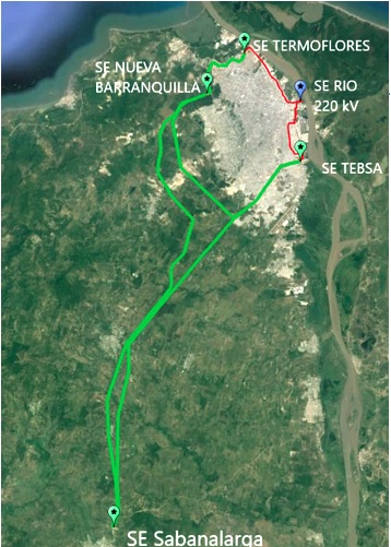 El cierre del nuevo anillo eléctrico en Barranquilla.