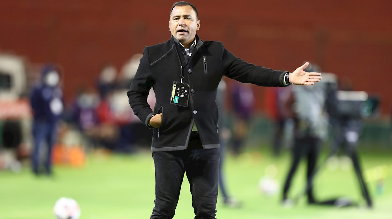 Harold Rivera, DT de Independiente Santa Fe.