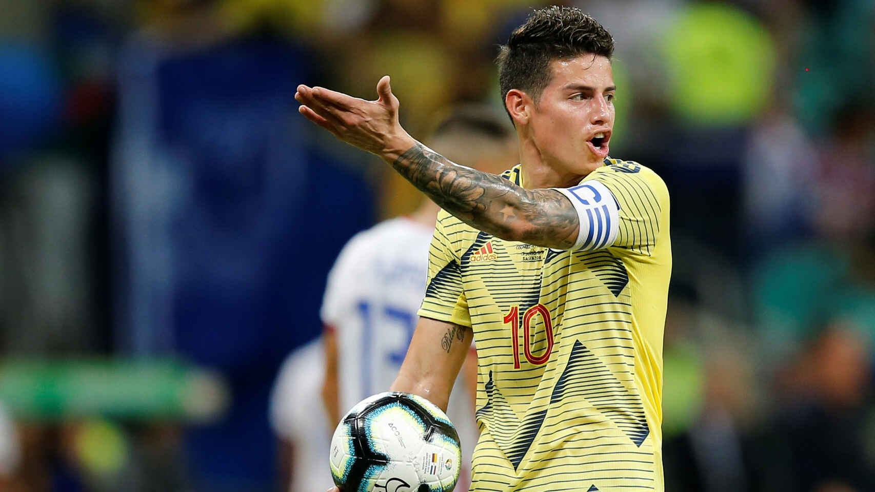 James Rodríguez, jugador colombiano. 