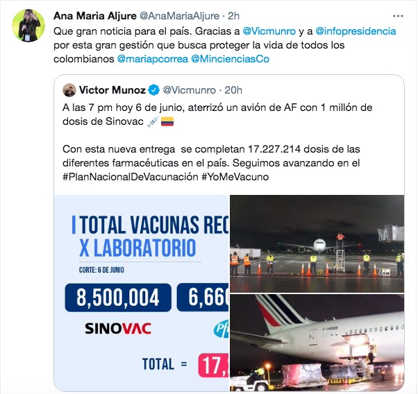 La Viceministra de Talento y Apropiación Social del Conocimiento del MinCiencias, Ana María Aljure, destacó el hecho.