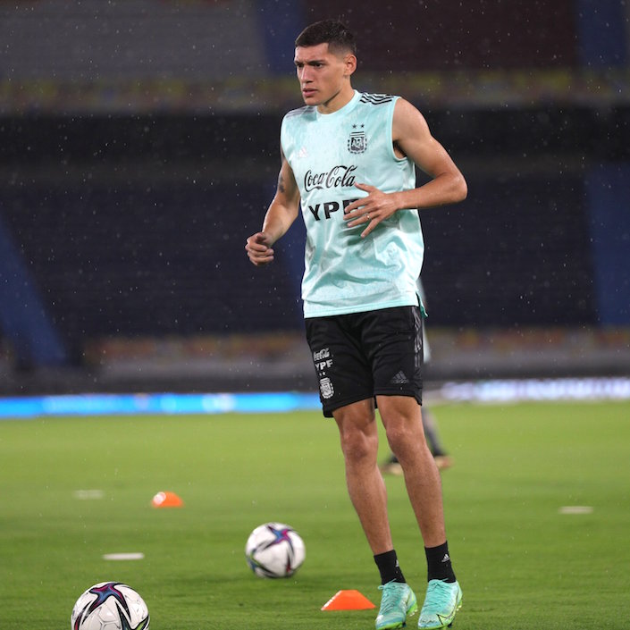 Entreno argentino en el estadio Metropolitano.