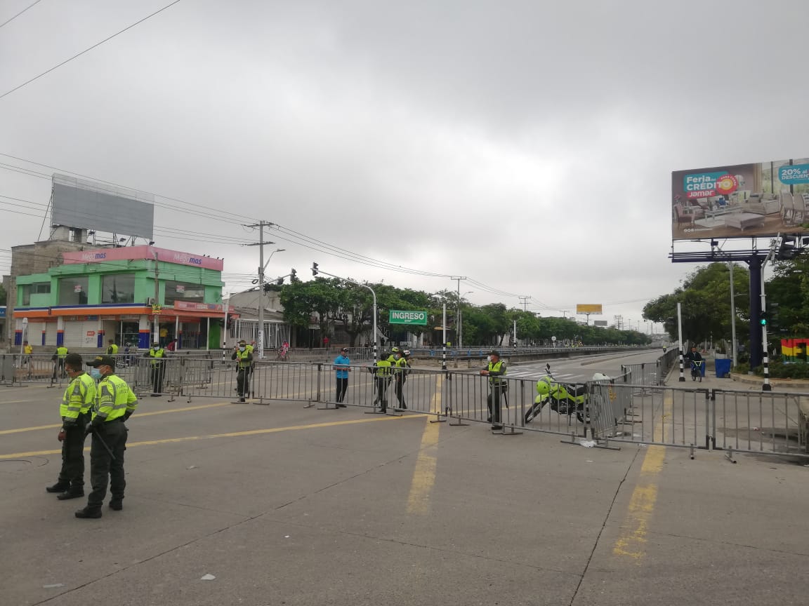 Dispositivo de seguridad para partido Colombia-Argentina.