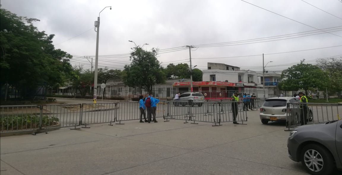 Dispositivo de seguridad para partido Colombia-Argentina.