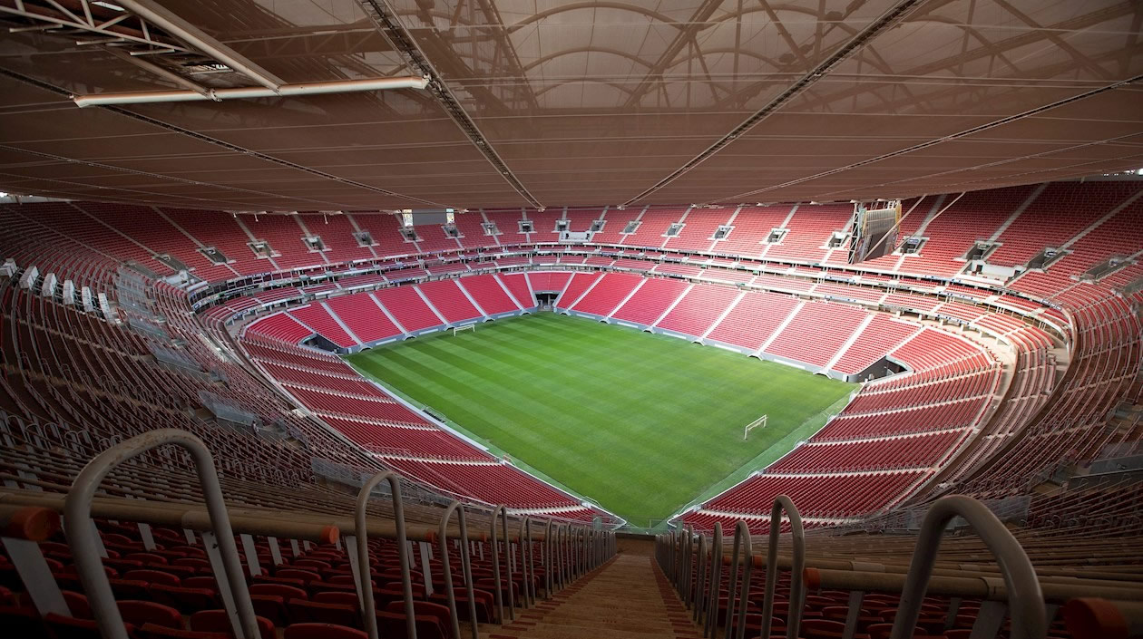Vista interior del estadio Nacional de Brasilia Mané Garrincha. 