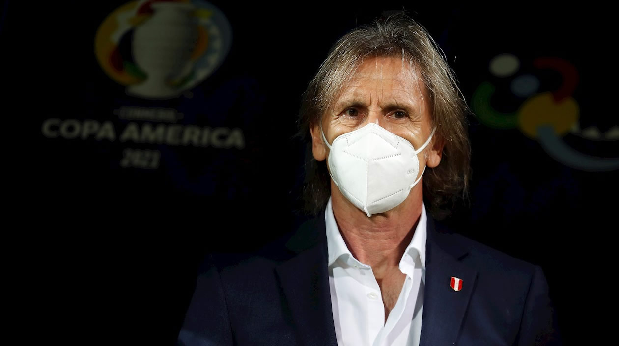 El entrenador Ricardo Gareca de Perú