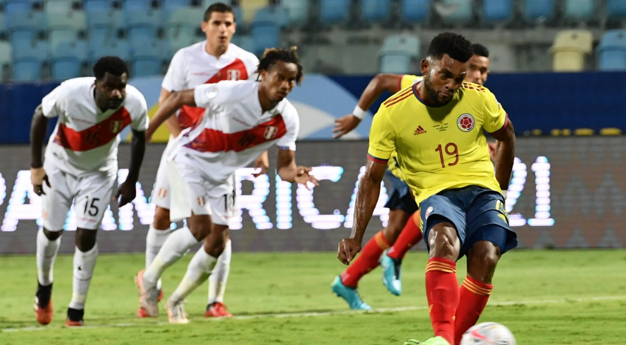 Cobro de tiro penal de Miguel Ángel Borja.