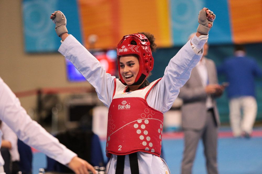 Andrea Ramírez, taekwondista colombiana. 