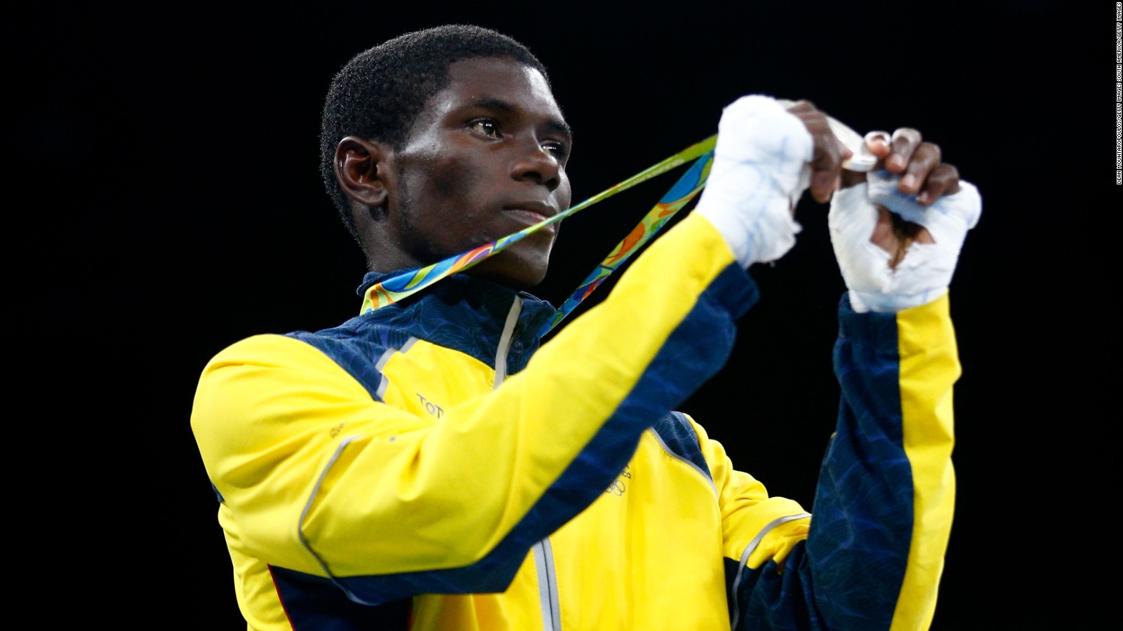 Yuberjen Martínez, boxeador medallista de plata en Río de Janeiro 2016.