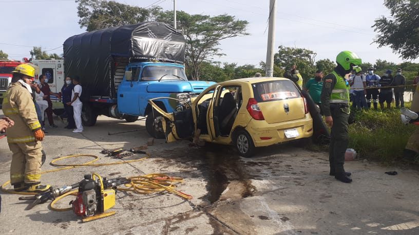 Lugar donde ocurrió el accidente. 