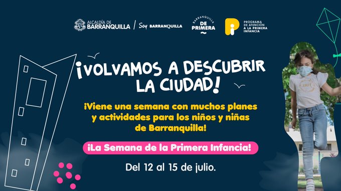 Alcaldía de Barranquilla Flyer de la Semana de la Primera Infancia