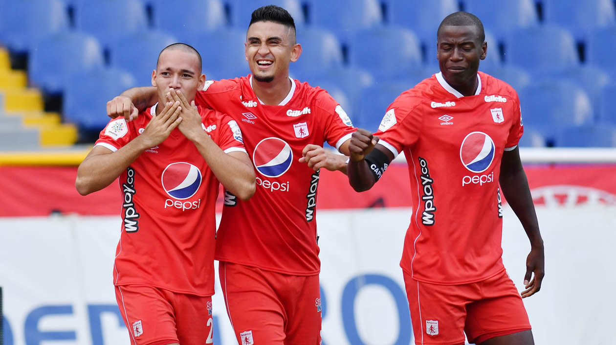 Mateo Ortiz celebrando el empate americano.