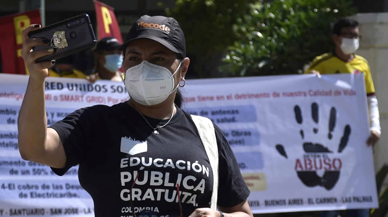 Manifestación del 20 de Julio en Barranquilla.