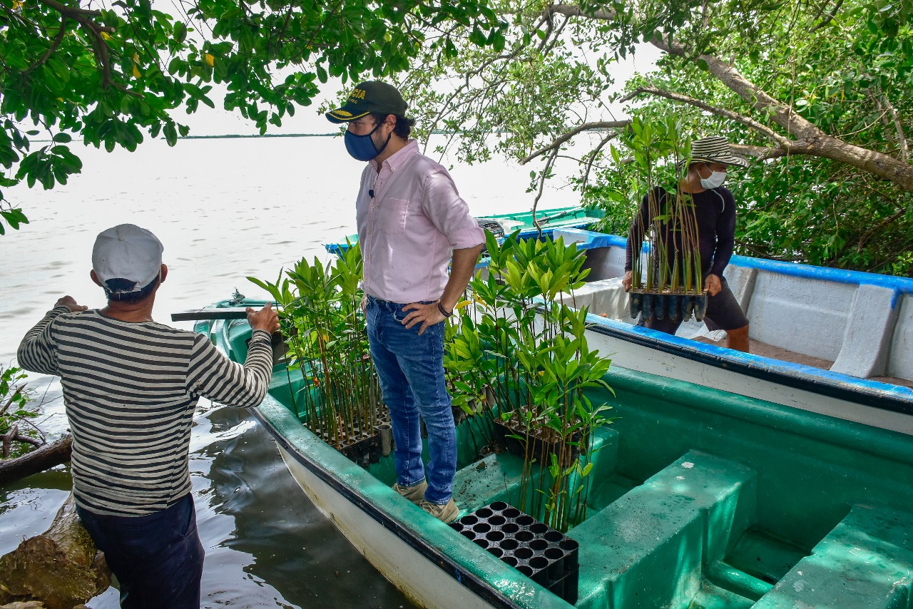 El Alcalde de Barranquilla en el Caño de la Auyama.