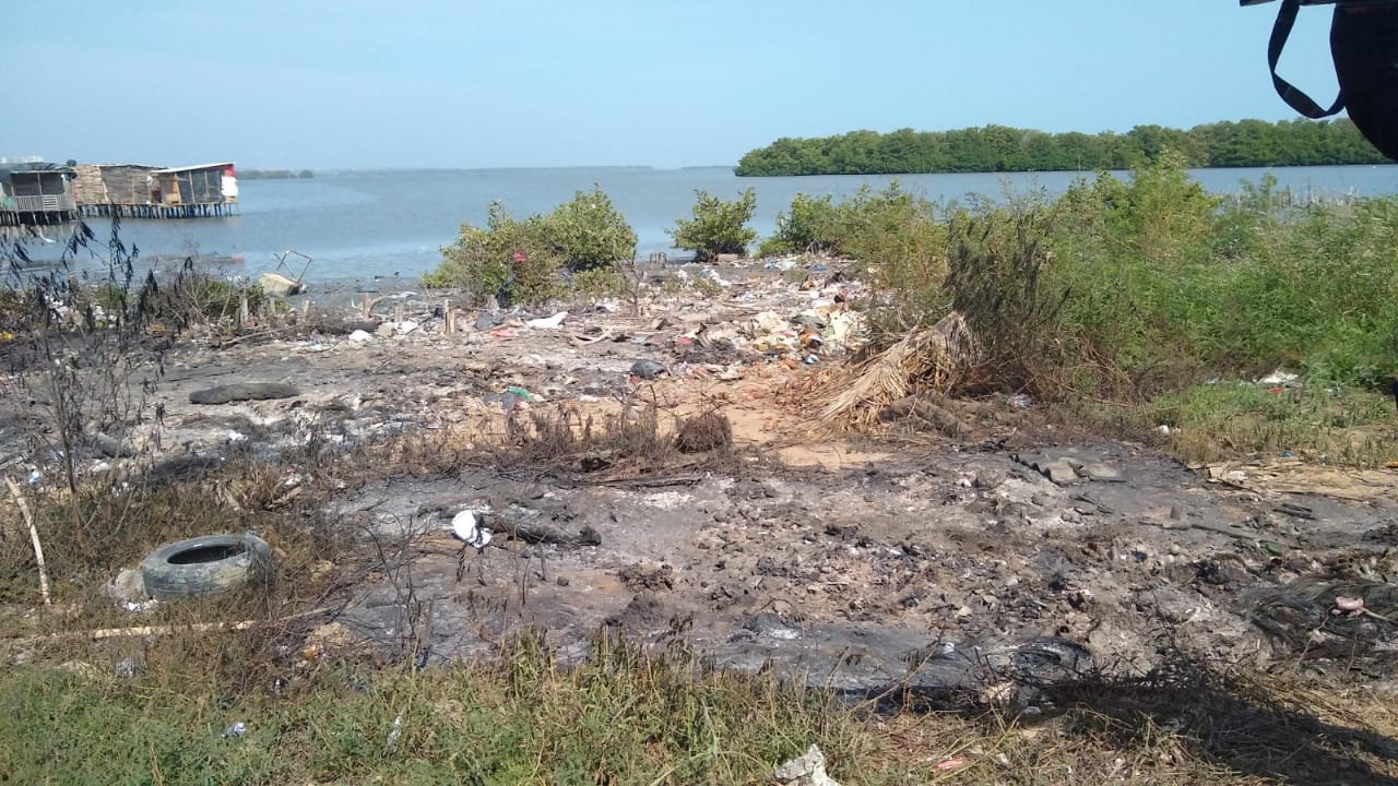 La zona donde se iba a efectuar el desalojo.