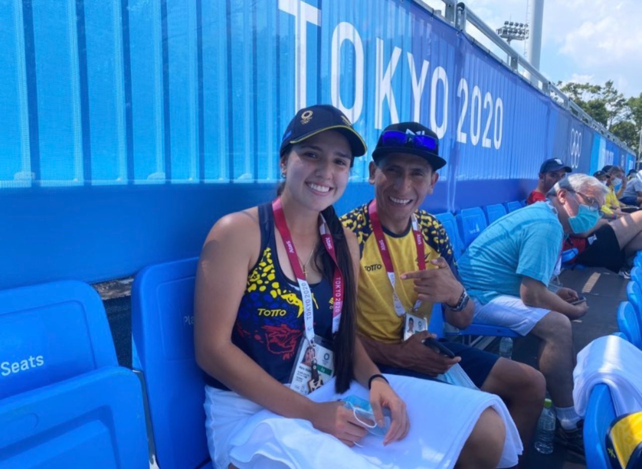 Nairo Quintana y María Camila Osorio. 