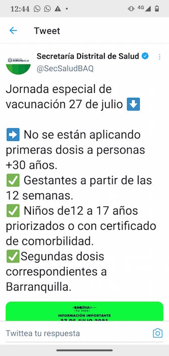 Trino de la Secretaría de Salud.