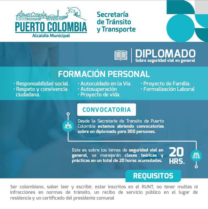 Diplomado sobre seguridad vial en general.