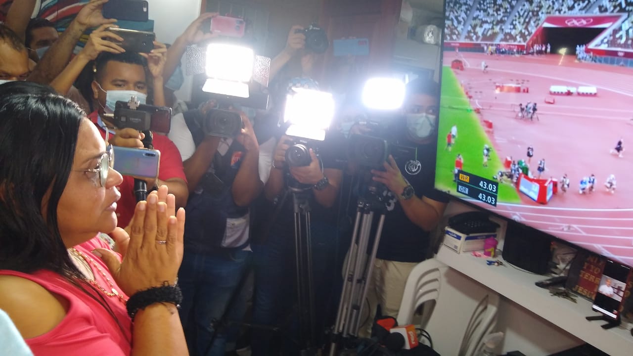 Miladis, madre del atleta colombiano Anthony Zambrano.