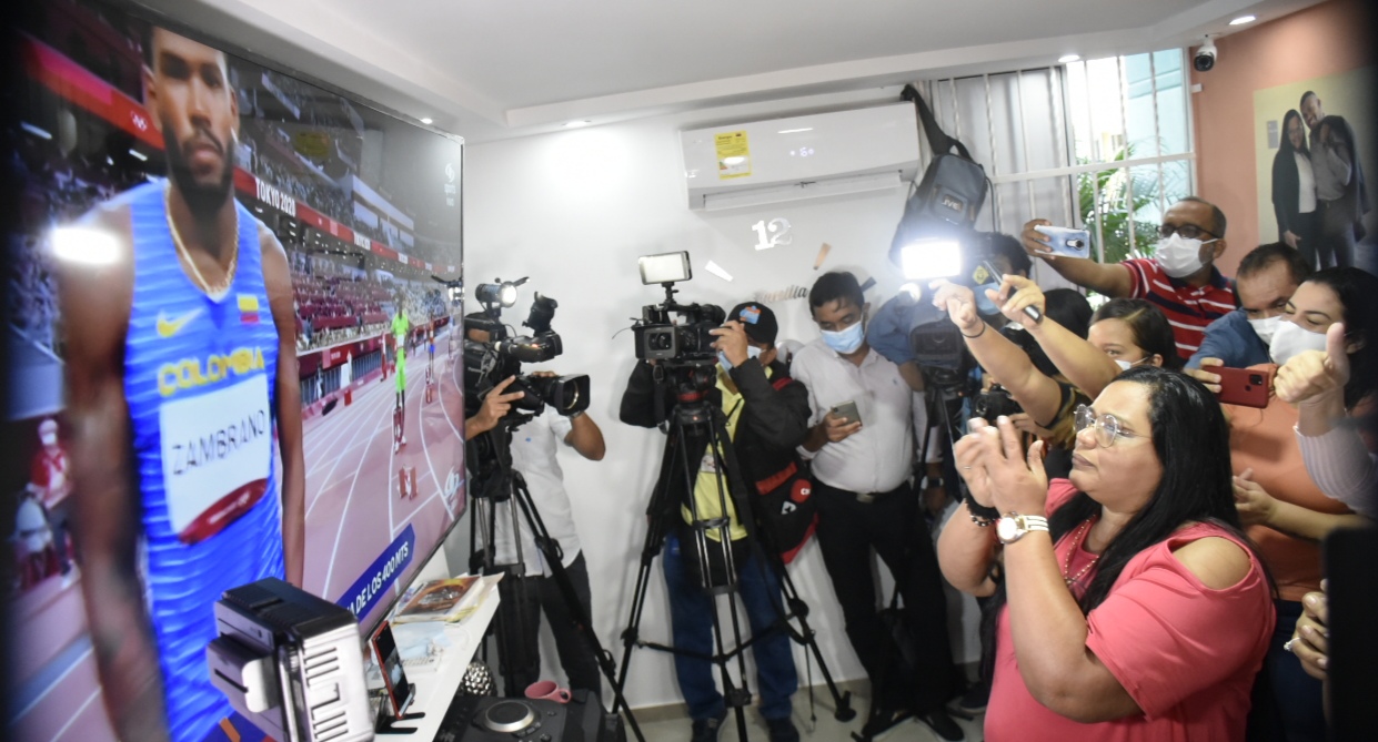 Miladis, madre del atleta colombiano Anthony Zambrano.