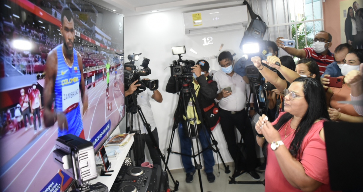 Miladis, madre del atleta colombiano Anthony Zambrano.