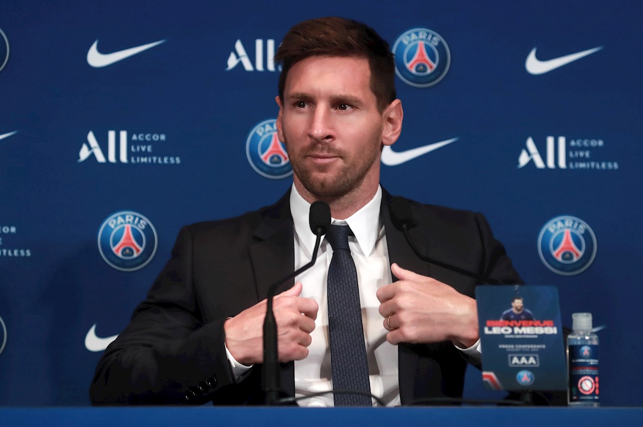 El delantero argentino Lionel Messi.