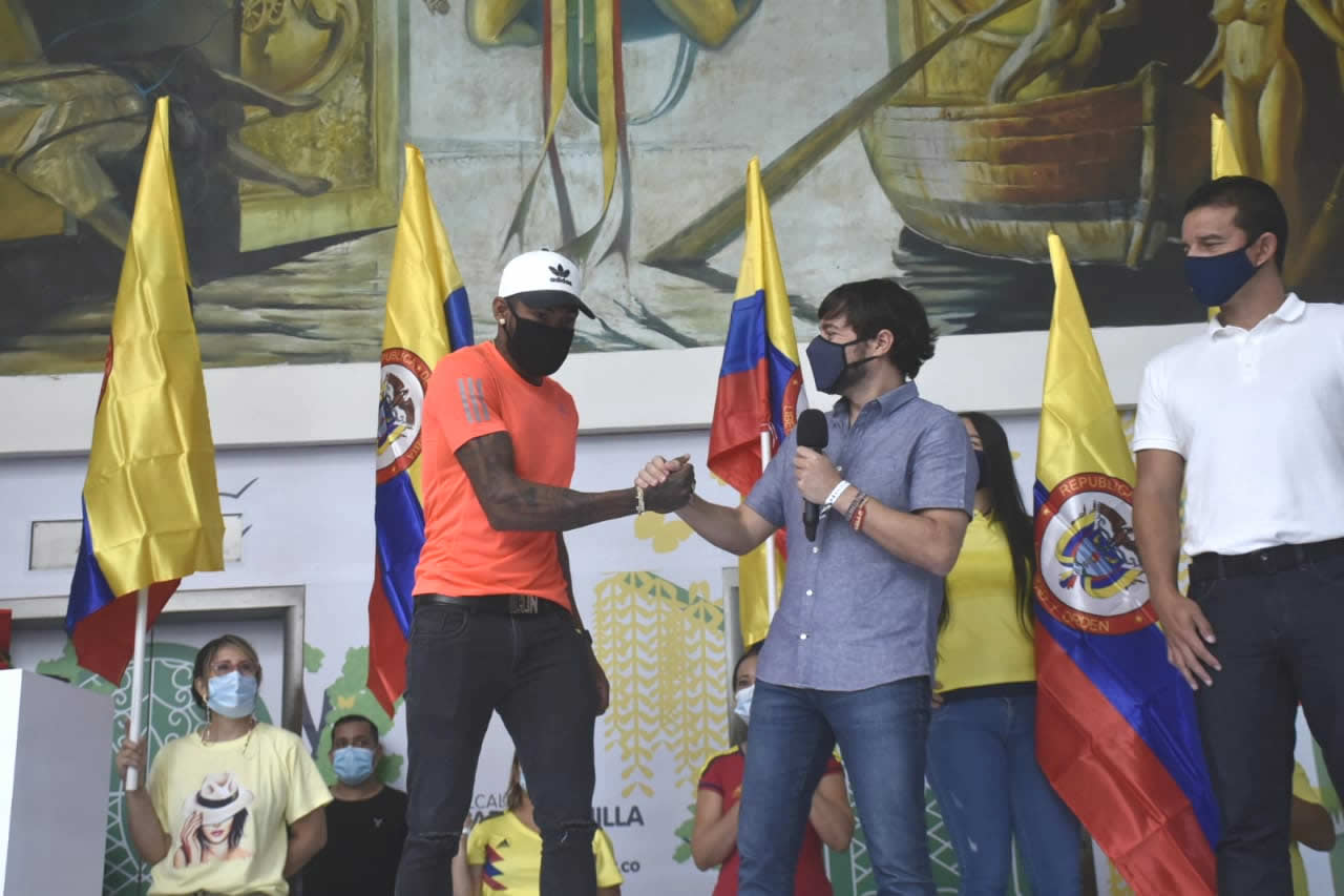 Cristian Mercado Jaime Pumarejo felicita por sus logros a Zambrano