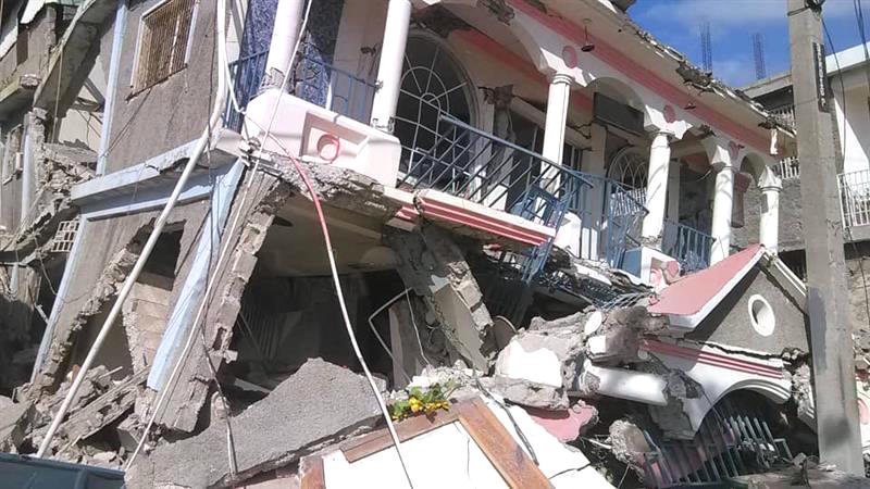 Viviendas destruidas.