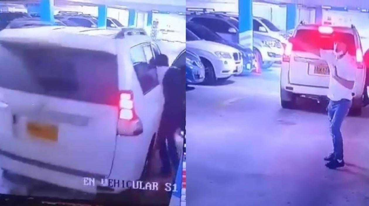 Atraco a unos huéspedes en el parqueadero del Hotel Estelar, en la calle 76 con carrera 56. 