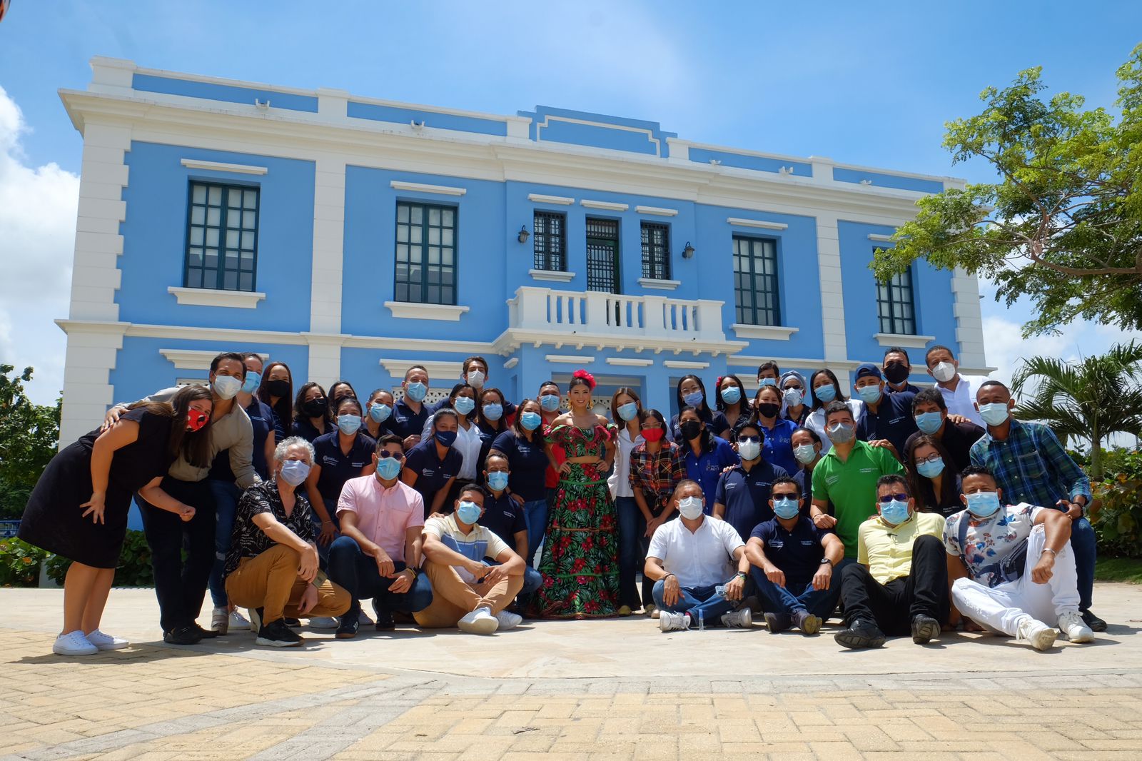 Secretaría de Cultura La Reina del Carnaval 2022 en la sede de la Secretaría de Cultura.