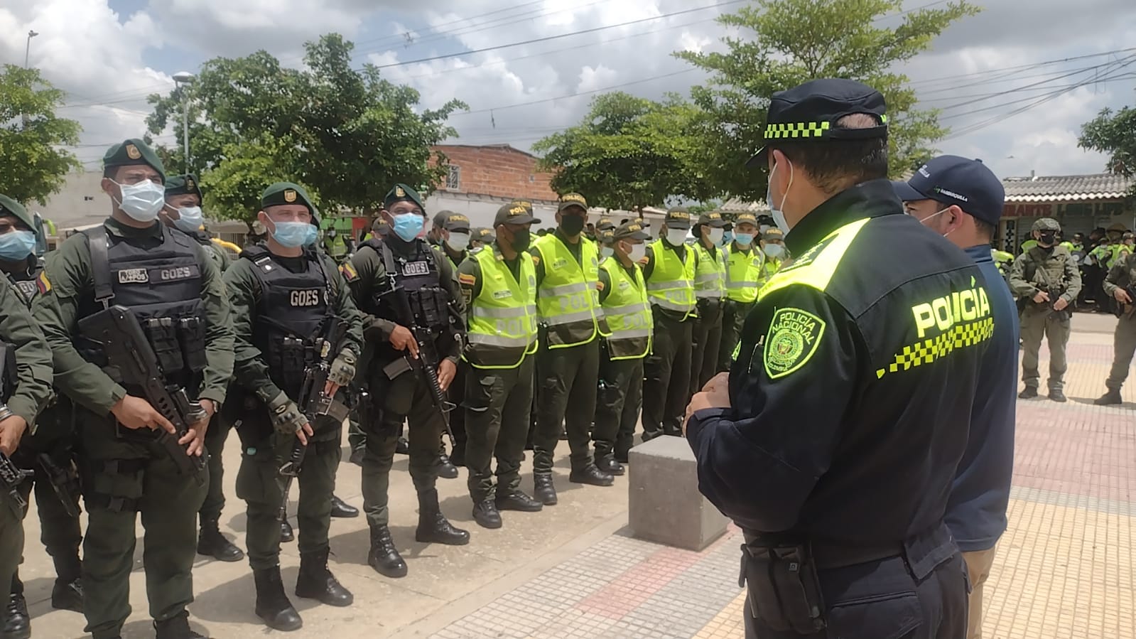 Suministrada Intervención de la Policía Nacional en Las Malvinas.
