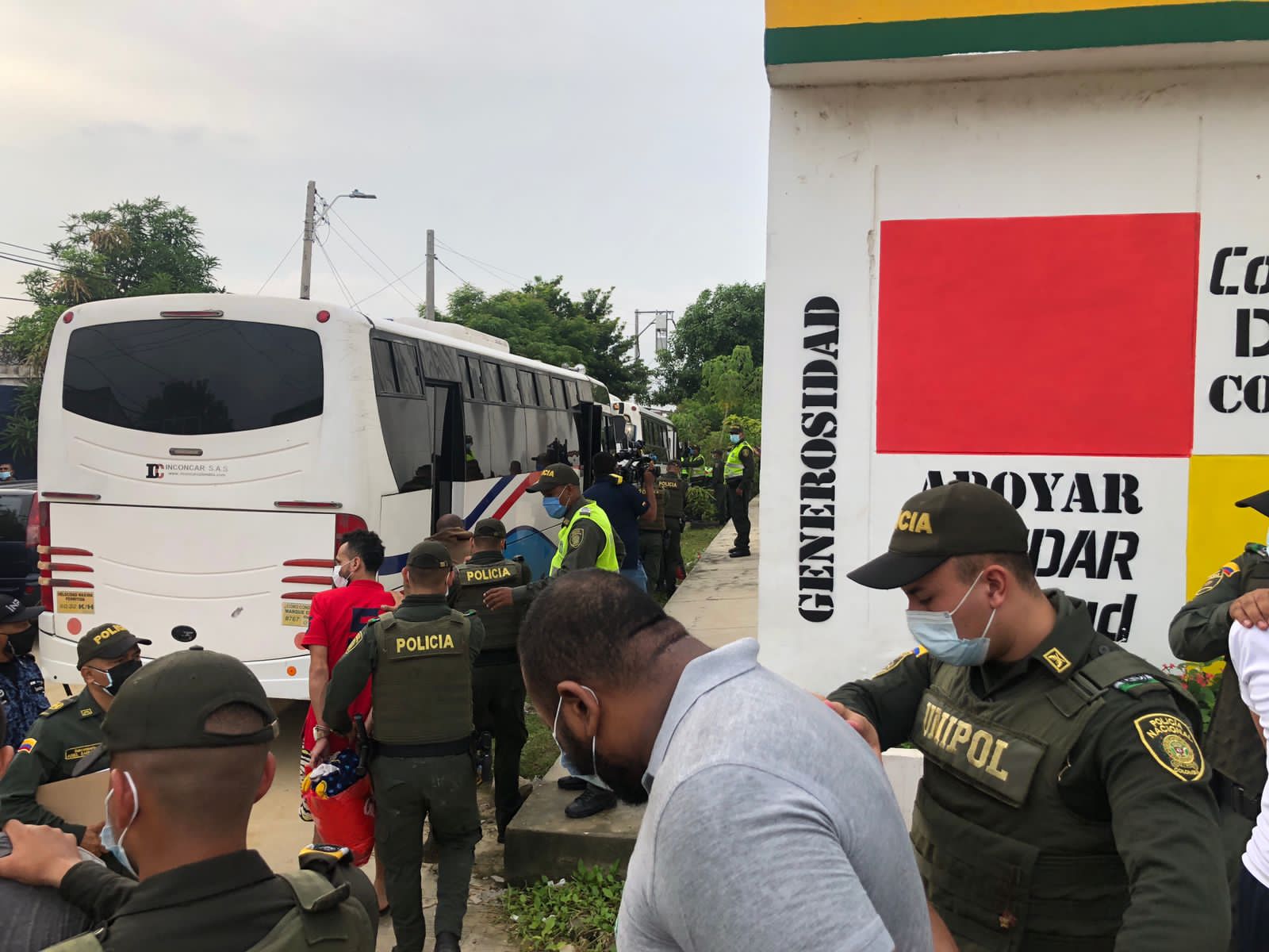 Los reclusos fueron trasladados a las diferentes cárceles de Barranquilla. 