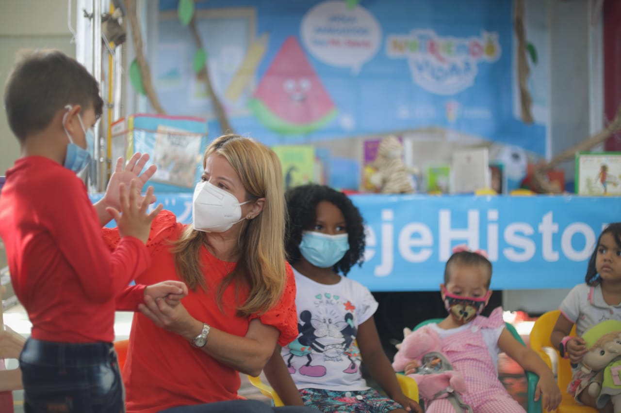 Niños beneficiados de 'Nutriendo vidas'.